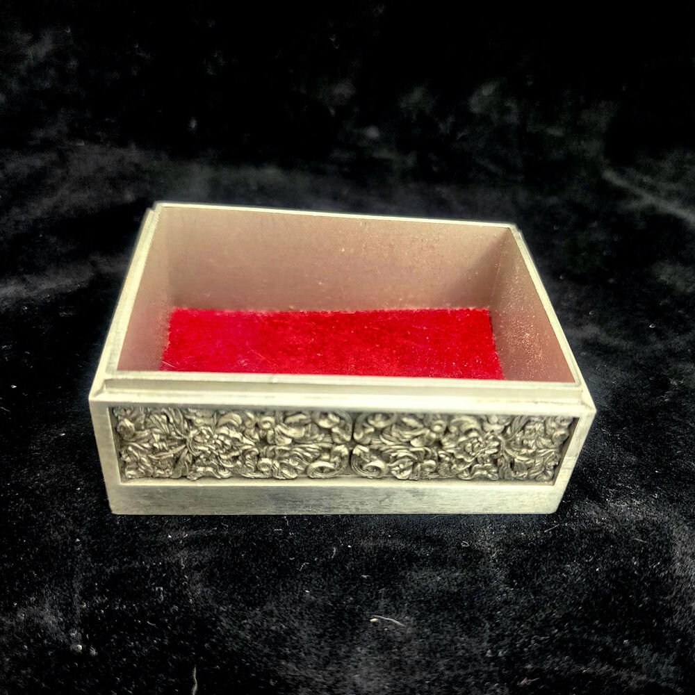 Trinket box Royal Selangor Classic Expressions Rectangle  pewter engraved - Picture 6 of 12